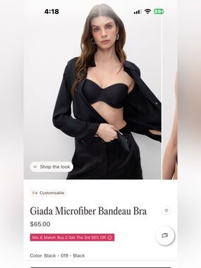 BNWT Intimissimi Giada Strapless bra, not avail. in Canada. Purchased in Europe